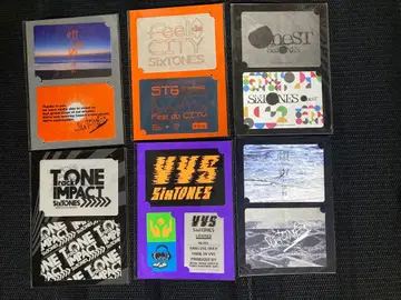 SixTONES 스티커 굿즈 6점 세트 씰