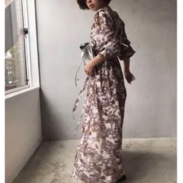 새상품급 아메리빈티지 GARDEN CHIFFON DRESS 프리