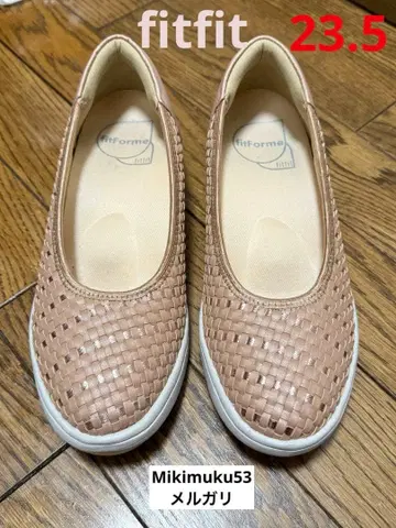 fitfit 메쉬 발레 LITE 스니커즈 2 (핑크 골드) 23.5 cm