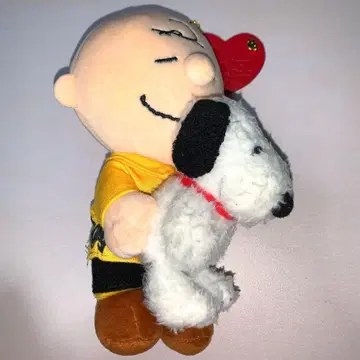스누피 찰리 브라운 봉제 인형 키링 USJ