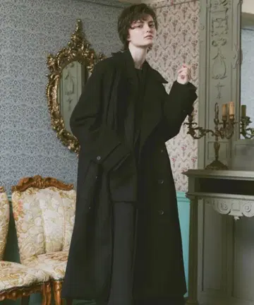 - ln fortis - 노블 실루엣 W 체스터 코트