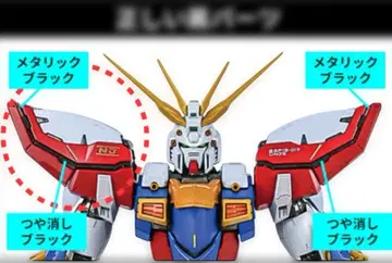 METAL BUILD 갓건담 & 갓건담 오른쪽 어깨 부품 정상품