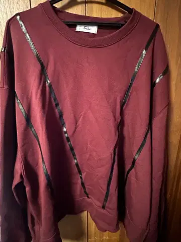 Loose/루스 패치워크 오버코드 맨투맨