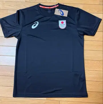 asics TEAM JAPAN T셔츠 XL 블랙 JOC