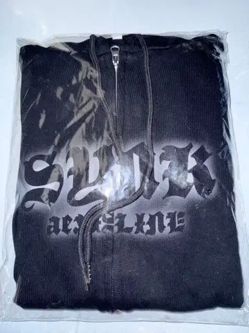 aespa 블랙 후드 부착 후드티와 포토 카드 2장 세트