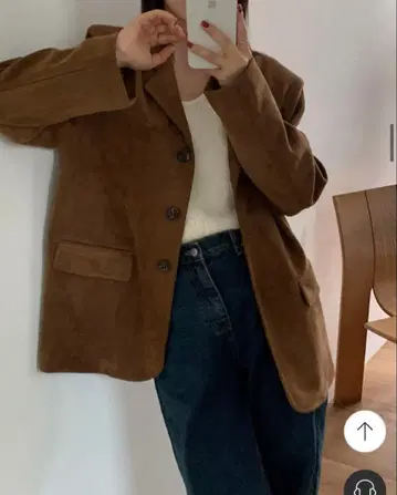 스웨이드풍 테일러드 자켓 camel