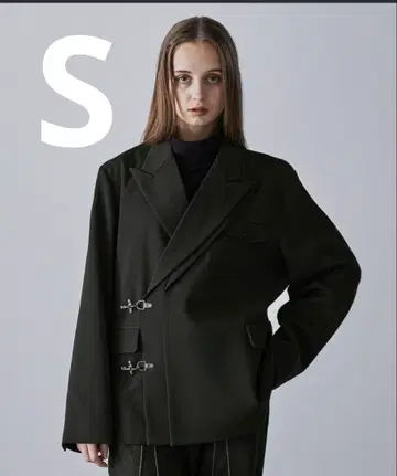 [ CLEL ] 프라임 TR 더블 라펠 테일러드 자켓 차콜 그레이