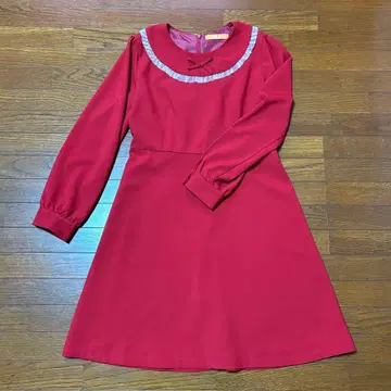 리본 프릴 원피스