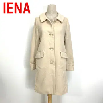 A4818 이에나 롱 코트 울 알파카 안감 있음 베이지 M 상당