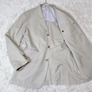 Aquascutum 테일러드 자켓 코튼 베이지 사이즈 M