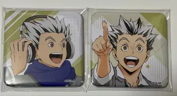 하이큐!! 놀이 전부 즐겨 in 난자타운 사각 캔뱃지 보쿠토