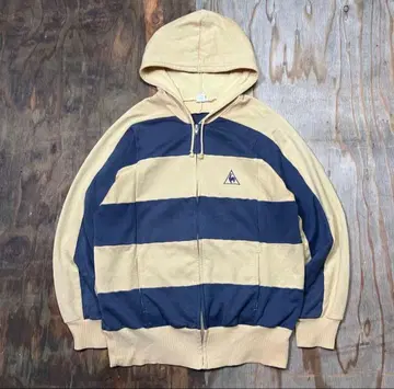 90s 르꼬끄 보더 집업 후드티 VINTAGE 굵은 보더