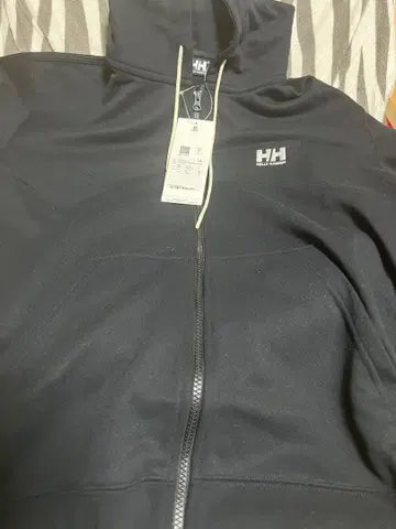 헬리 한센 블랙 집업 후드티