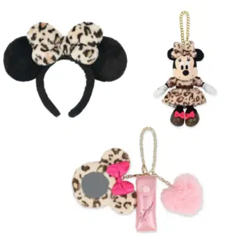 미니 마우스 레오파드 무늬 머리띠 세트