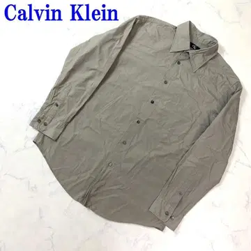 캘빈클라인 긴팔 셔츠 면 빅 사이즈 베이지 XL C2078