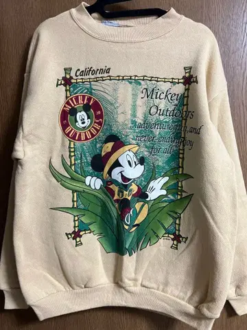 디즈니 구제 의류 미키 맨투맨 트레이닝복 정글 사파리