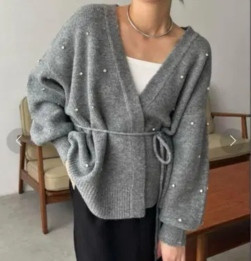 CAPRICIEUX LE MAGE 비쥬 랩 가디건 그레이