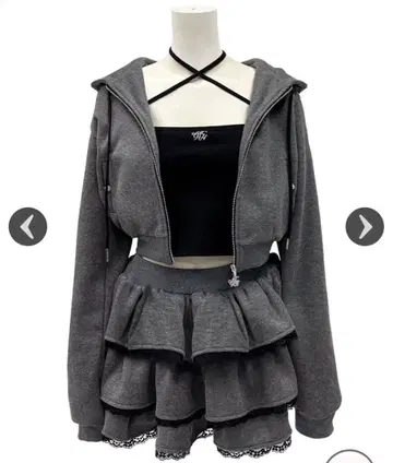 미셸 마카롱 레이스 티어드 셋업