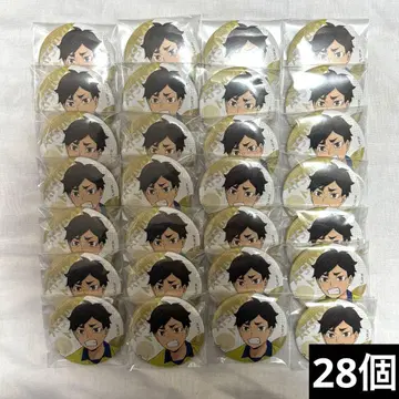 하이큐!! 미야 아츠무 츄가쿠 캔뱃지 28점