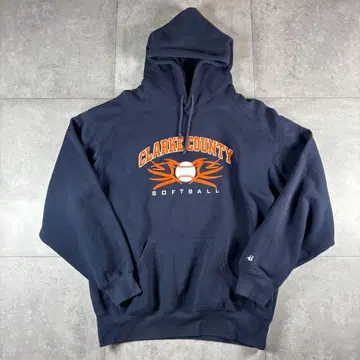 클락 카운티 소프트볼 후드티 네이비