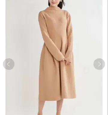 미라 오웬 하찌 구축 볼륨 니트 드레스 롱 원피스 0 S