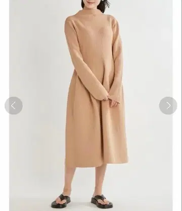 미라 오웬 하찌 구축 볼륨 니트 드레스 롱 원피스 0 S