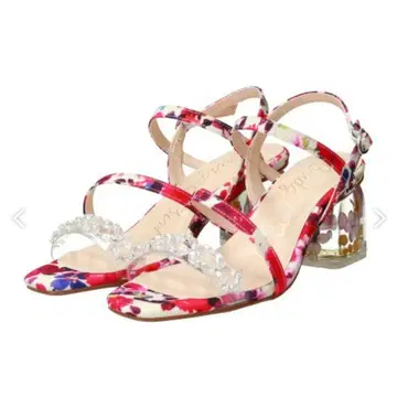 Bridget Birkin 플라워 클리어 힐 샌들