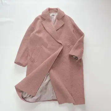 [ 새상품급 ] STATE OF MIND 핑크 체스터 롱 코트 핑크