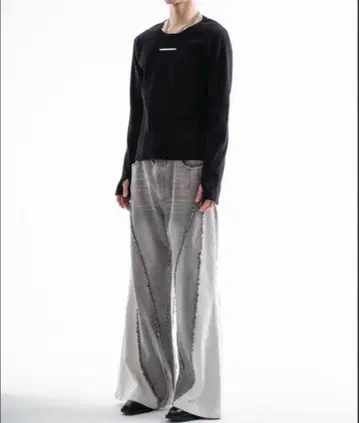 jentlouis Bicolor Semi-Flare Denim