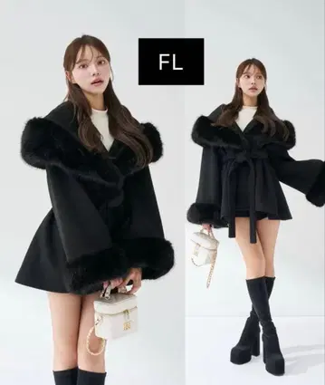 다리치 허리 벨트 프린세스 라인 코트