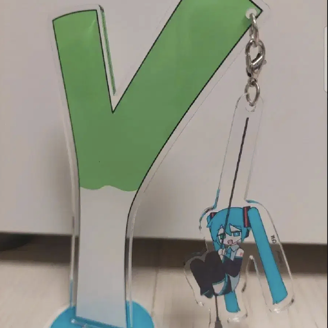 하츠네 미쿠 네기 파 아크릴스탠드 채널 사츠키 메스머라이저