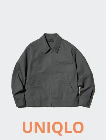 새상품급 UNIQLO 집업 블루종 자켓 다크 그레이