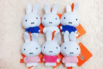 miffy 미피 봉제 인형 마스코트 쁘띠 6개