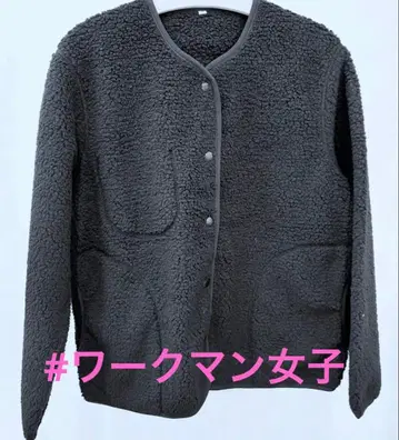 워크맨 여자 보아 플리스 가디건 블랙 사이즈 L