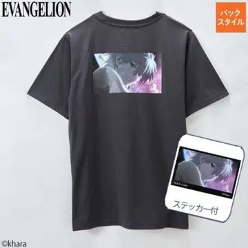 EVANGELION 나기사 카오루 T셔츠 아베일 콜라보 다크 그레이 M