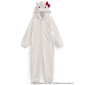 산리오 헬로키티 코스튬 플레이풍 파자마 키티 긴팔 올인원