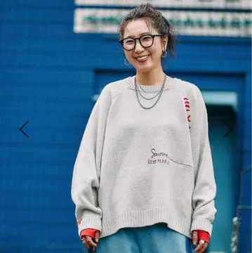 니코앤드 [be with M] 미사요 배색 돌 풀오버 아이보리