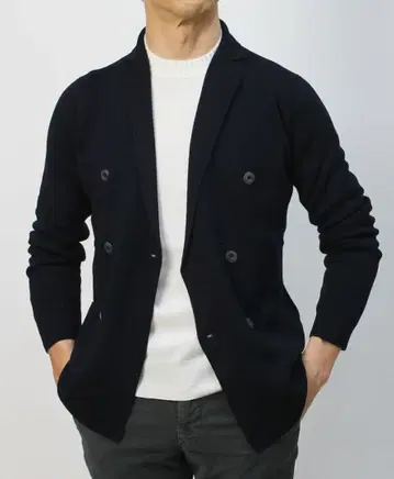 FILIPPO DE LAURENTIIS 더블 니트 자켓 50