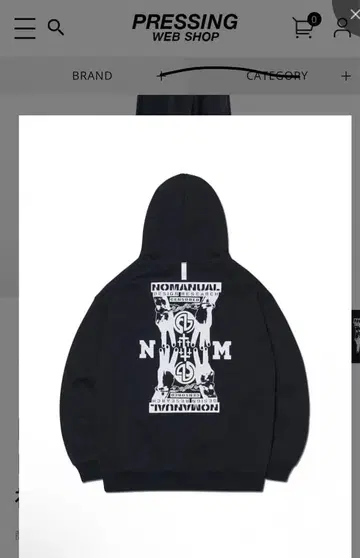 NOMANUAL N.M.C 후디 블랙