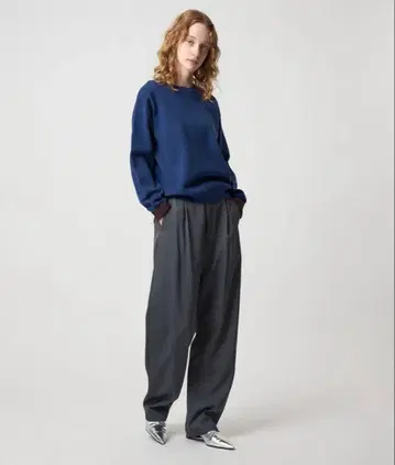 [ 6(ROKU) ] P/W 배럴 팬츠 그레이 34