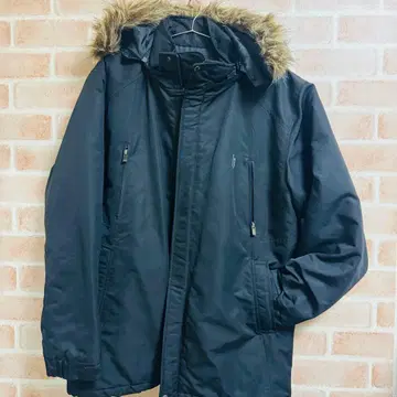 남성용 코트 인조 모피 부착