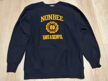 NONBEE 네이비 트레이닝복 남녀 공용 음주광 XL