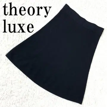 theory luxe 플레어 스커트 블랙 38 B9432