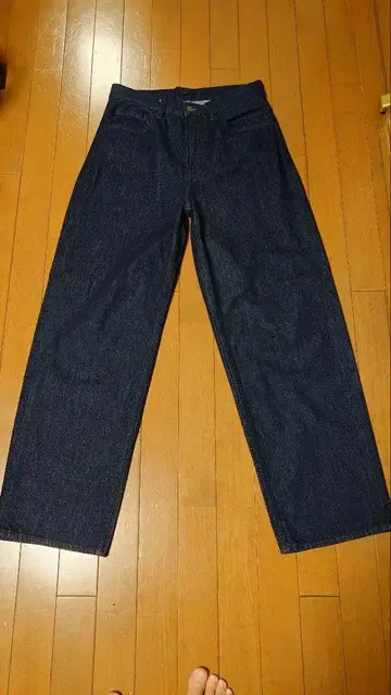 UNIQLO 와이드 스트레이트 데님 68 블루 사이즈 29