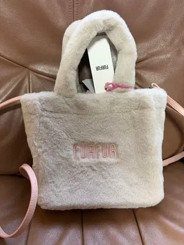 [ 미사용 새상품 ] FURFUR 에코 퍼 토트백 LGRY