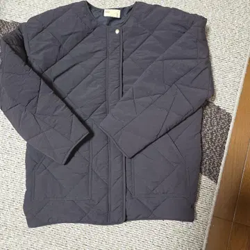 나노 유니버스 충전솜 노카라 퀼팅 자켓