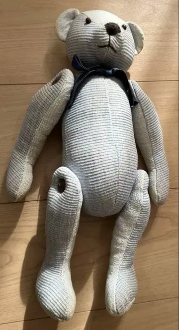 Petit Loup 테디베어 파랑 블루 버튼 chrry anje