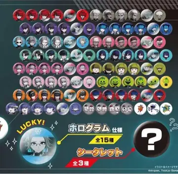 HUNDRED LINE -최종 방위 학원- 100종 캔뱃지 복권 컴플리트