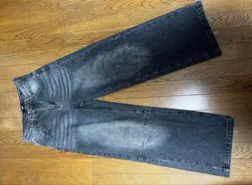 jaded london 블랙 워시 배기 데님 28