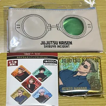극장판 주술회전 시부야 사변 사멸 회유 나나미 파우치 캔 배지